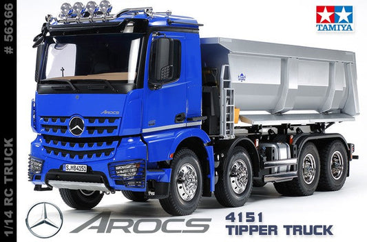 Tamiya 1/14 Radio Control Mercedes Benz Arocs 4151 8x4 Tipper Franklin Hobbies Ltd
