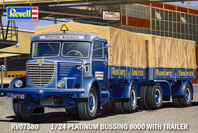 Revell Platinum 1/24 Büssing 8000 S 13 with trailer Revell