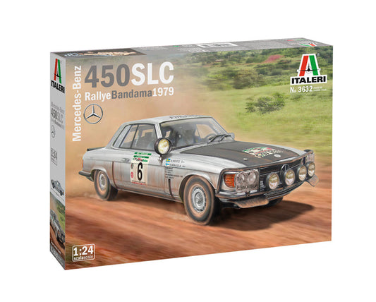 Italeri 1:24 Mercedes-Benz 450SLC Rallye Bandama 1979 Plastic Model Kit Italeri
