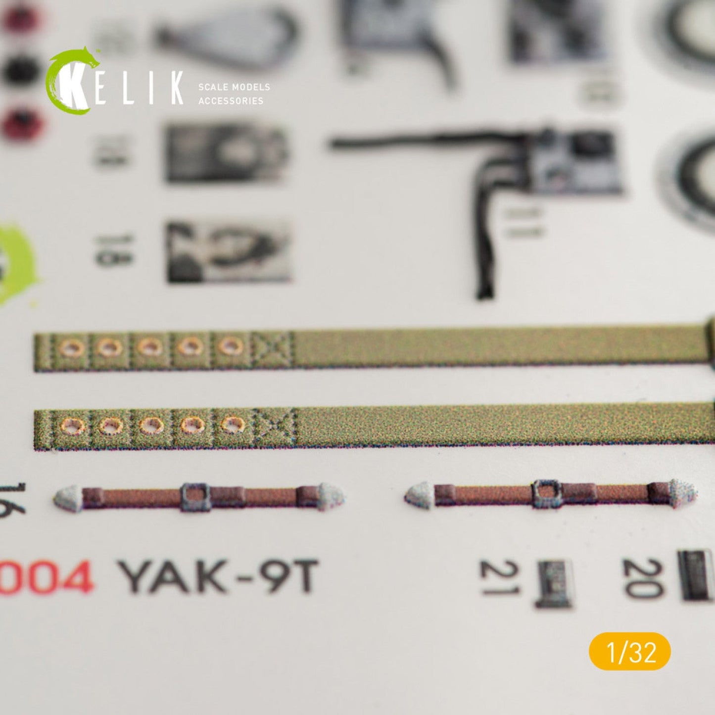 Kelik 1:32 Yak-9T interior 3D decals for ICM kit Reskit