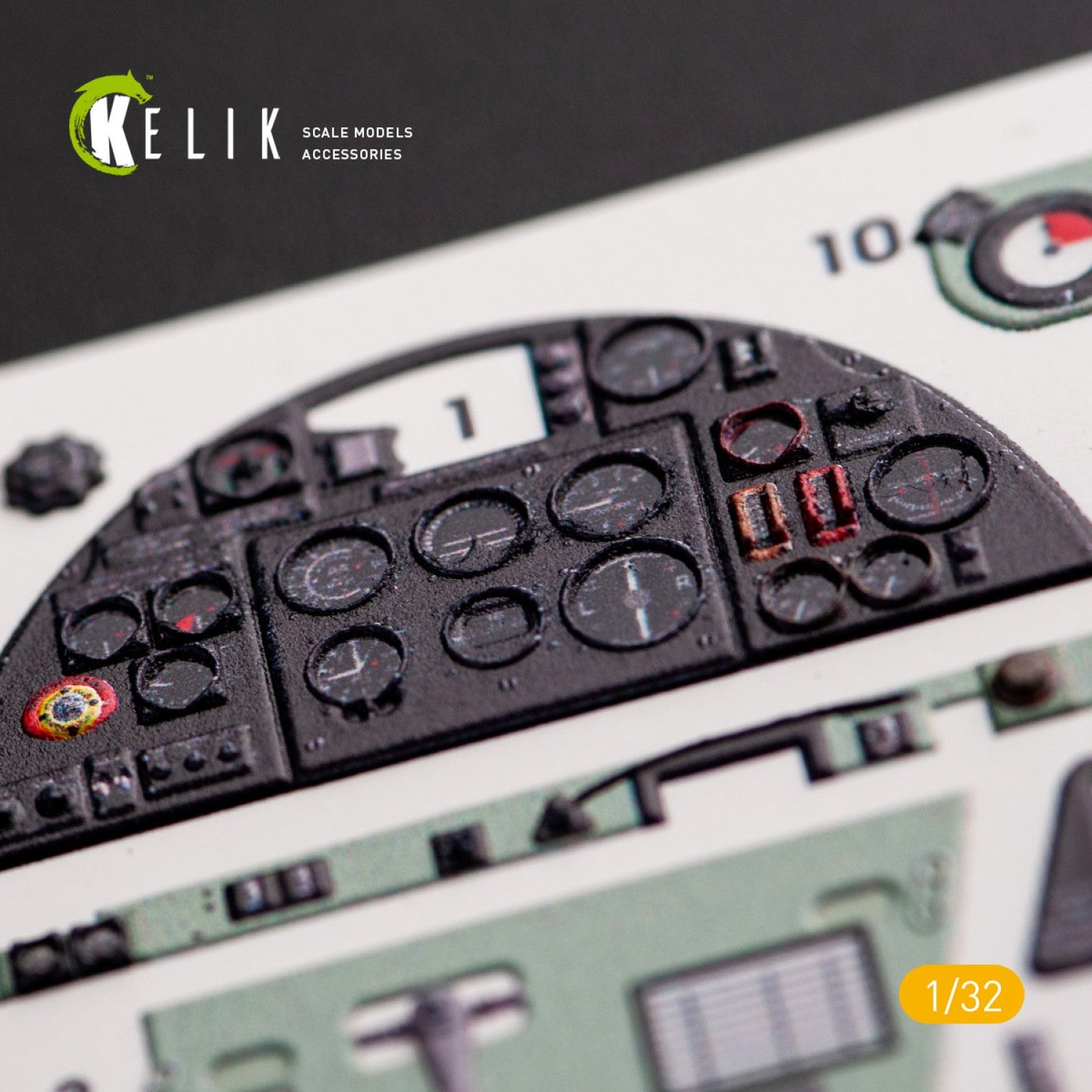 Kelik 1:32 Hawker Hurricane Mk.IIB - Interior 3D Decal for Revell kit Reskit