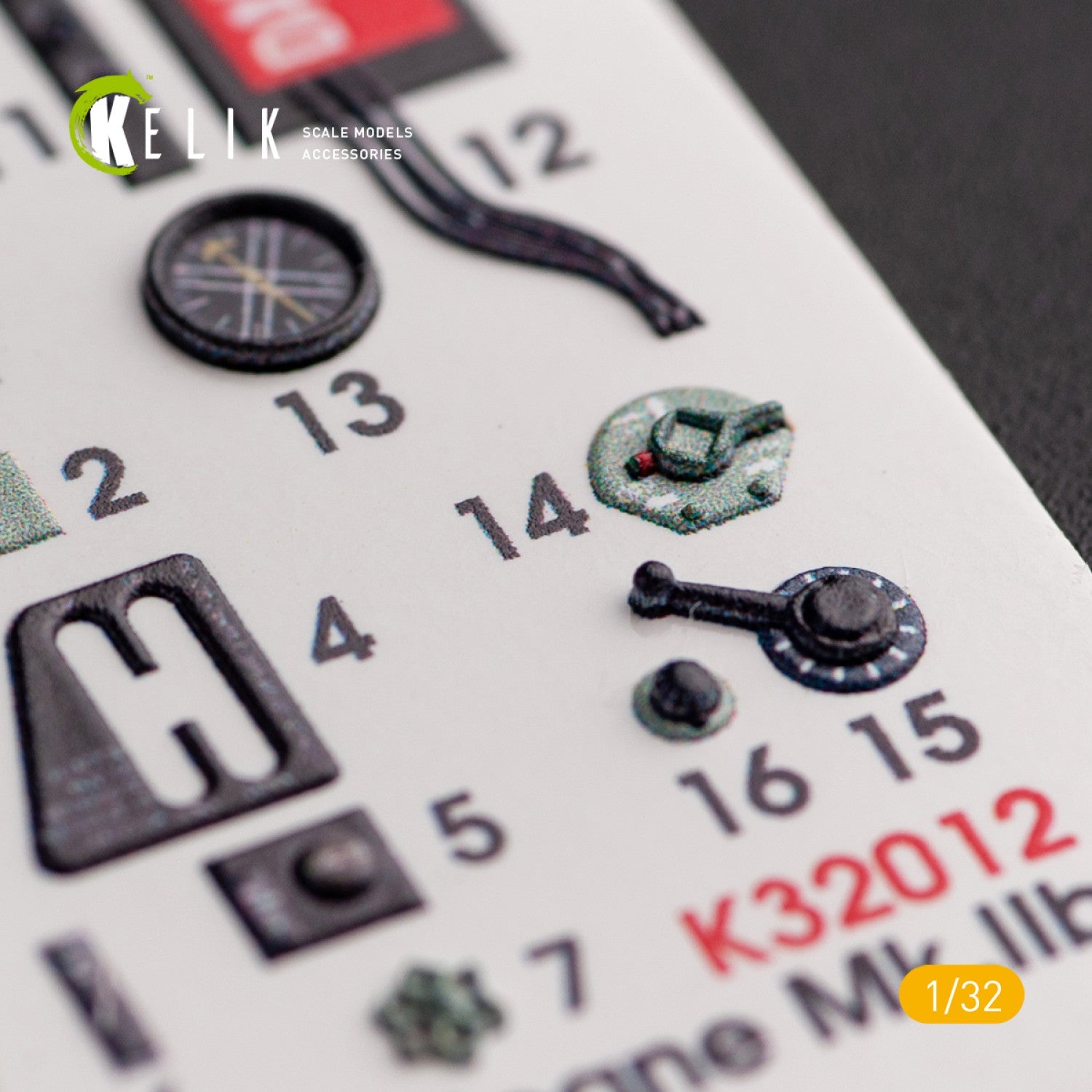 Kelik 1:32 Hawker Hurricane Mk.IIB - Interior 3D Decal for Revell kit Reskit