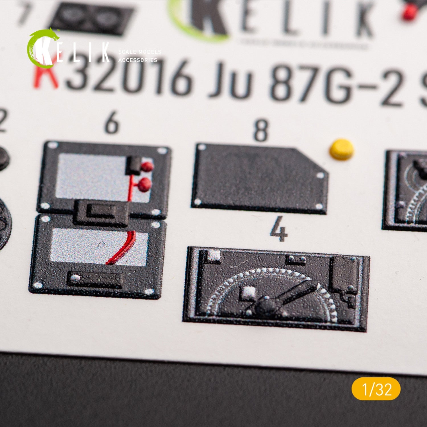 Kelik 1:32 Junkers Ju 87 D/G Stuka - Interior 3D Decal for Trumpeter kit Reskit