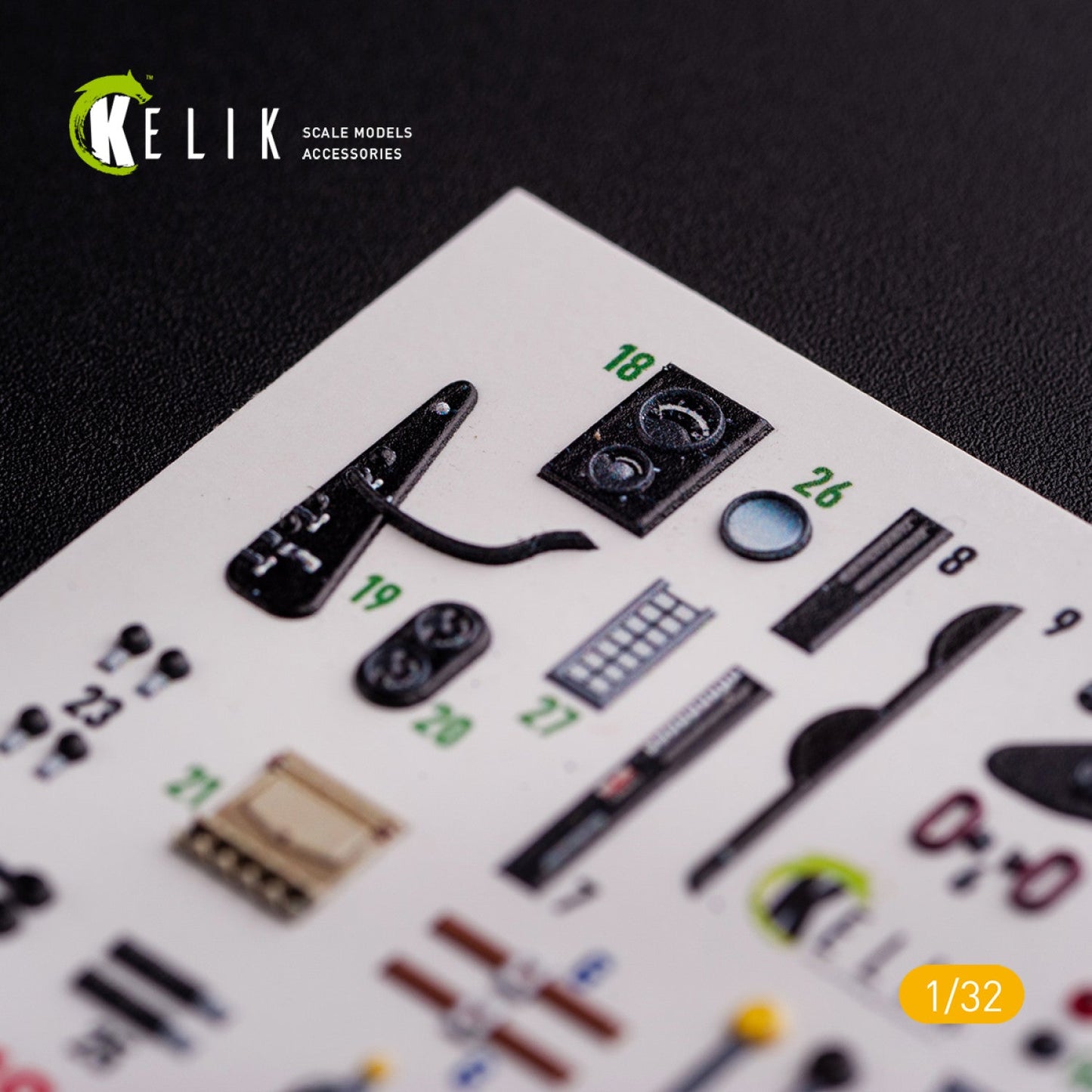 Kelik 1:32 CR.42 LW - Interior 3D Decal for ICM kit Reskit