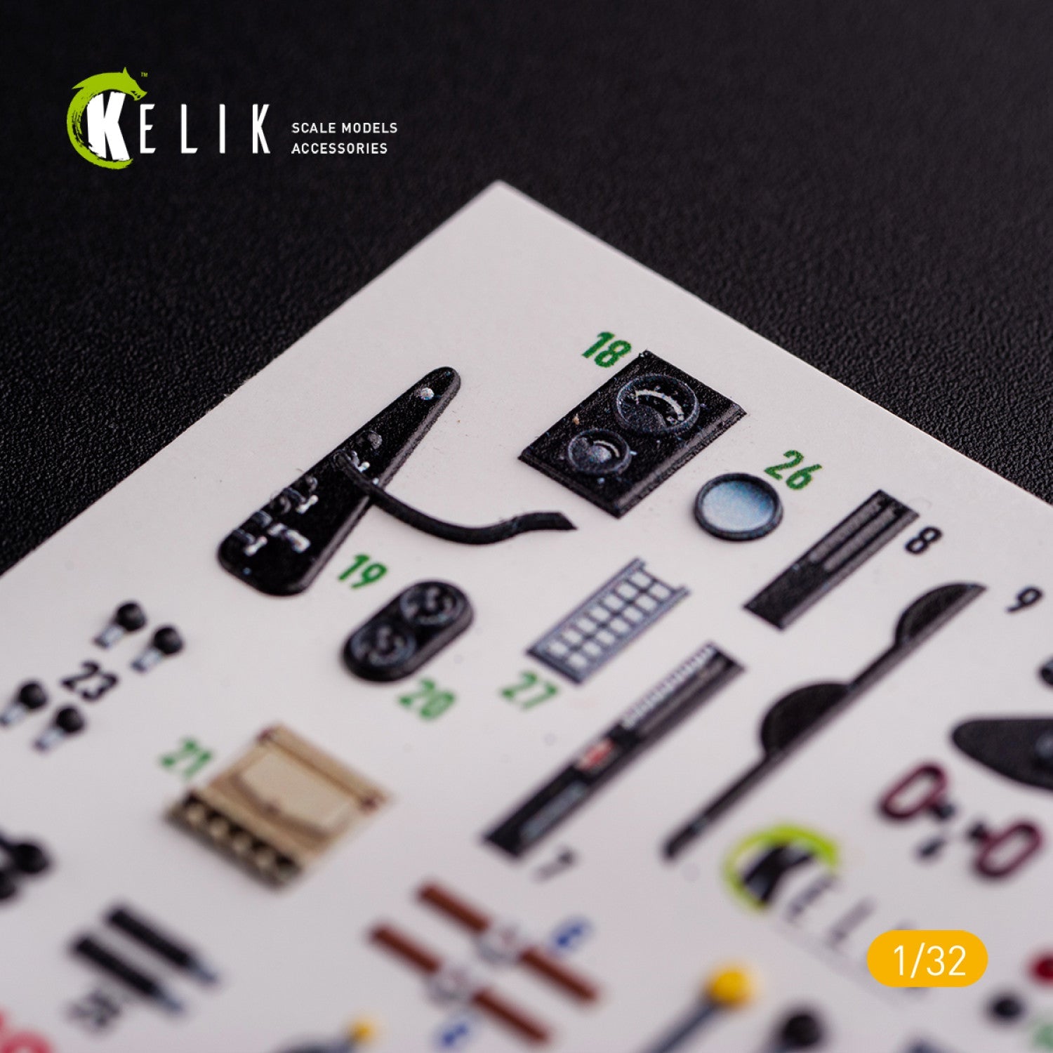 Kelik 1:32 CR.42 LW - Interior 3D Decal for ICM kit Reskit