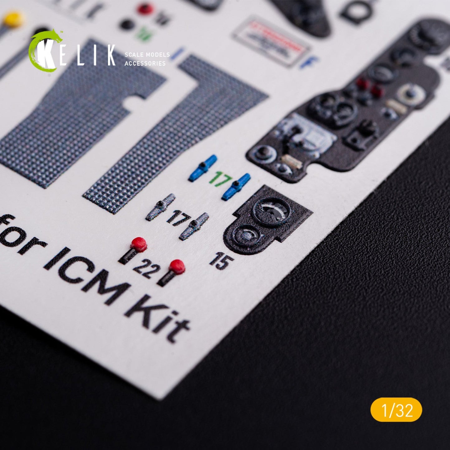 Kelik 1:32 CR.42 LW - Interior 3D Decal for ICM kit Reskit