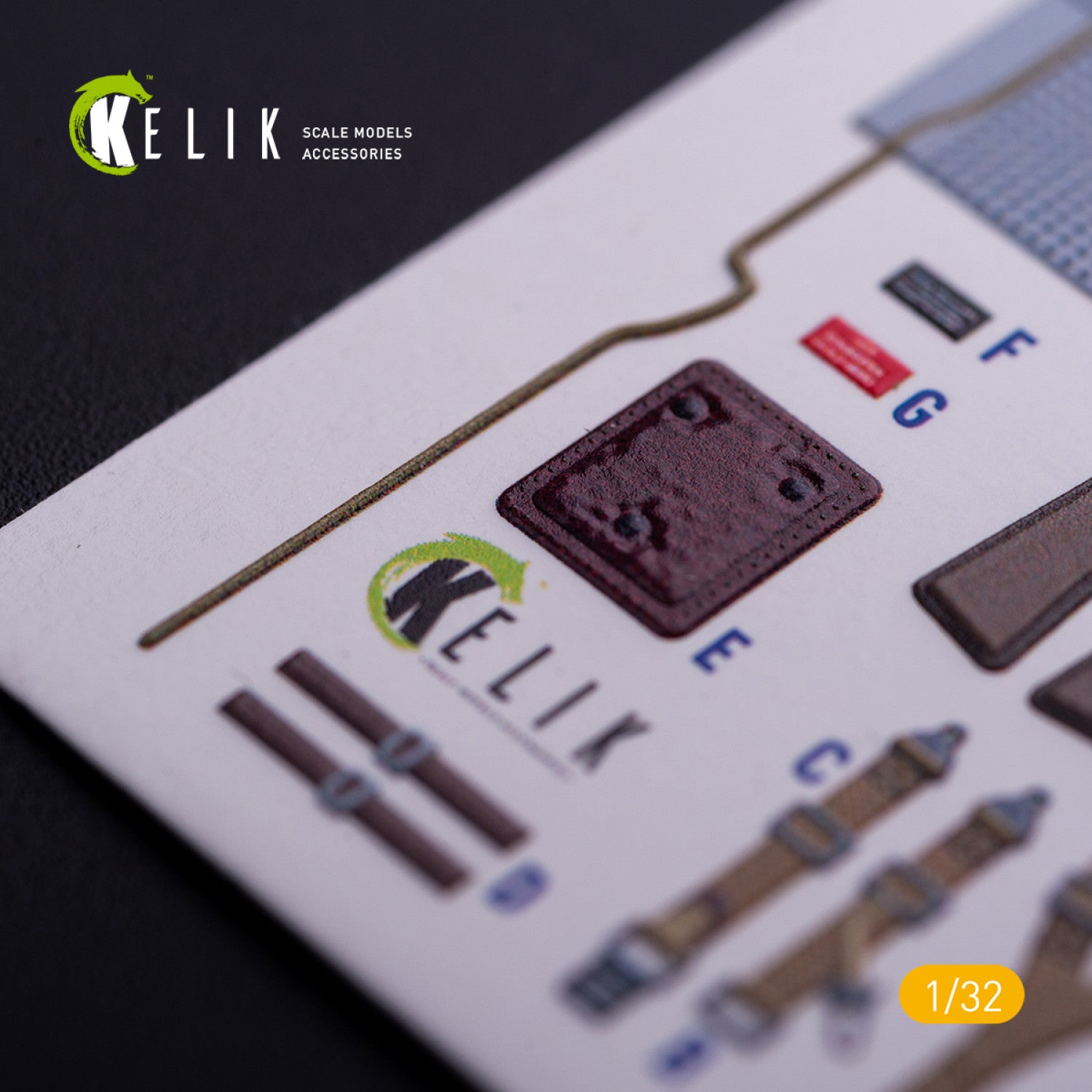 Kelik 1:32 BF-109 E - Interior 3D Decal with 3D printed parts for Trumpeter kit Reskit