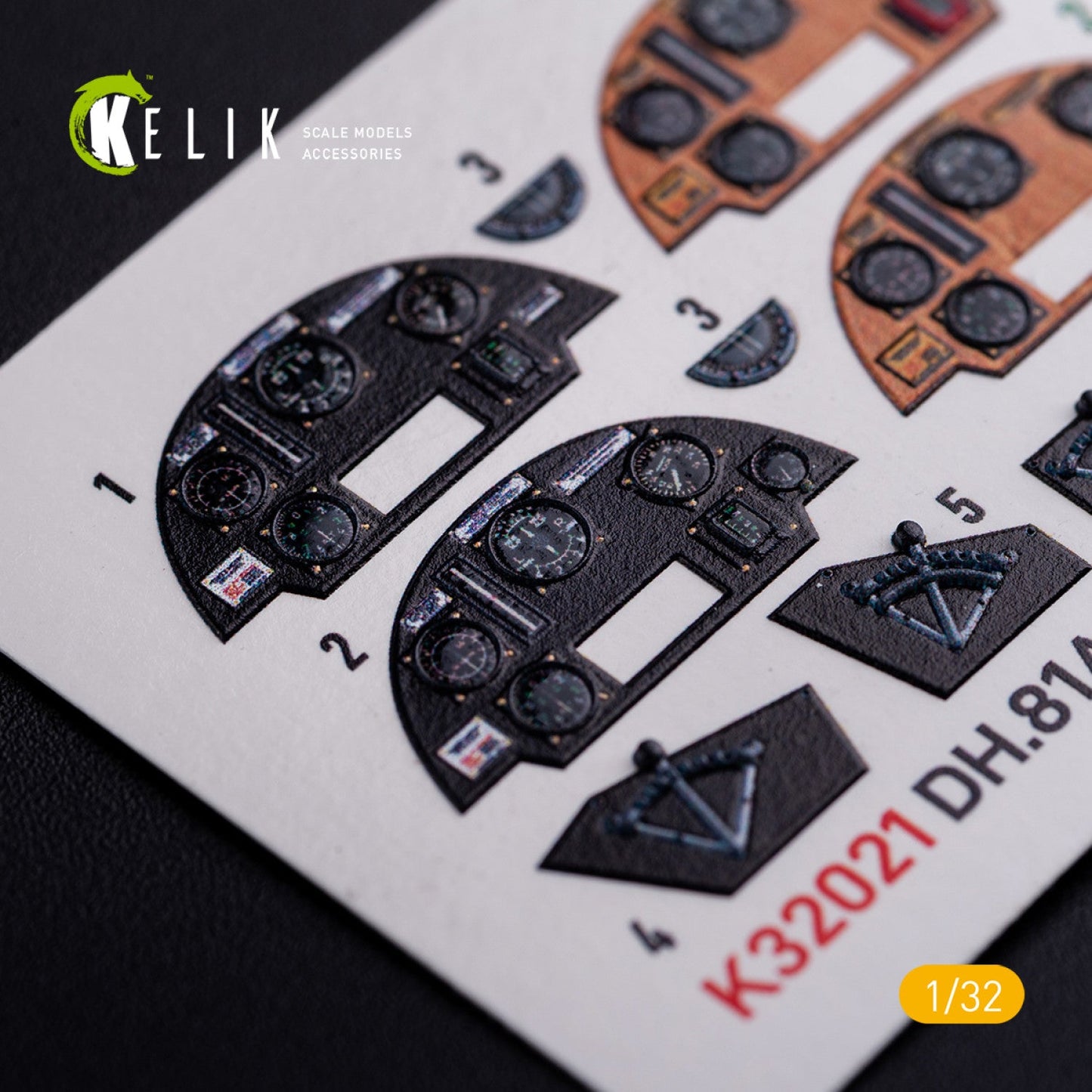 Kelik 1:32 DH.81A Tiger Moth - Interior 3D Decal for ICM kit Reskit