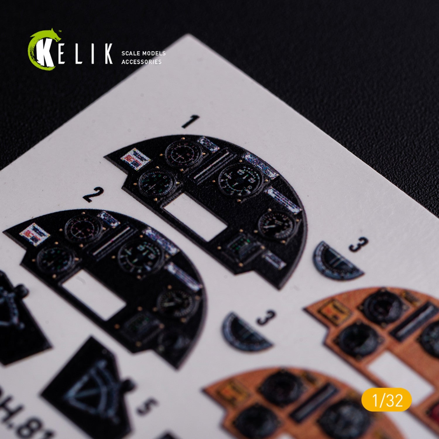 Kelik 1:32 DH.81A Tiger Moth - Interior 3D Decal for ICM kit Reskit