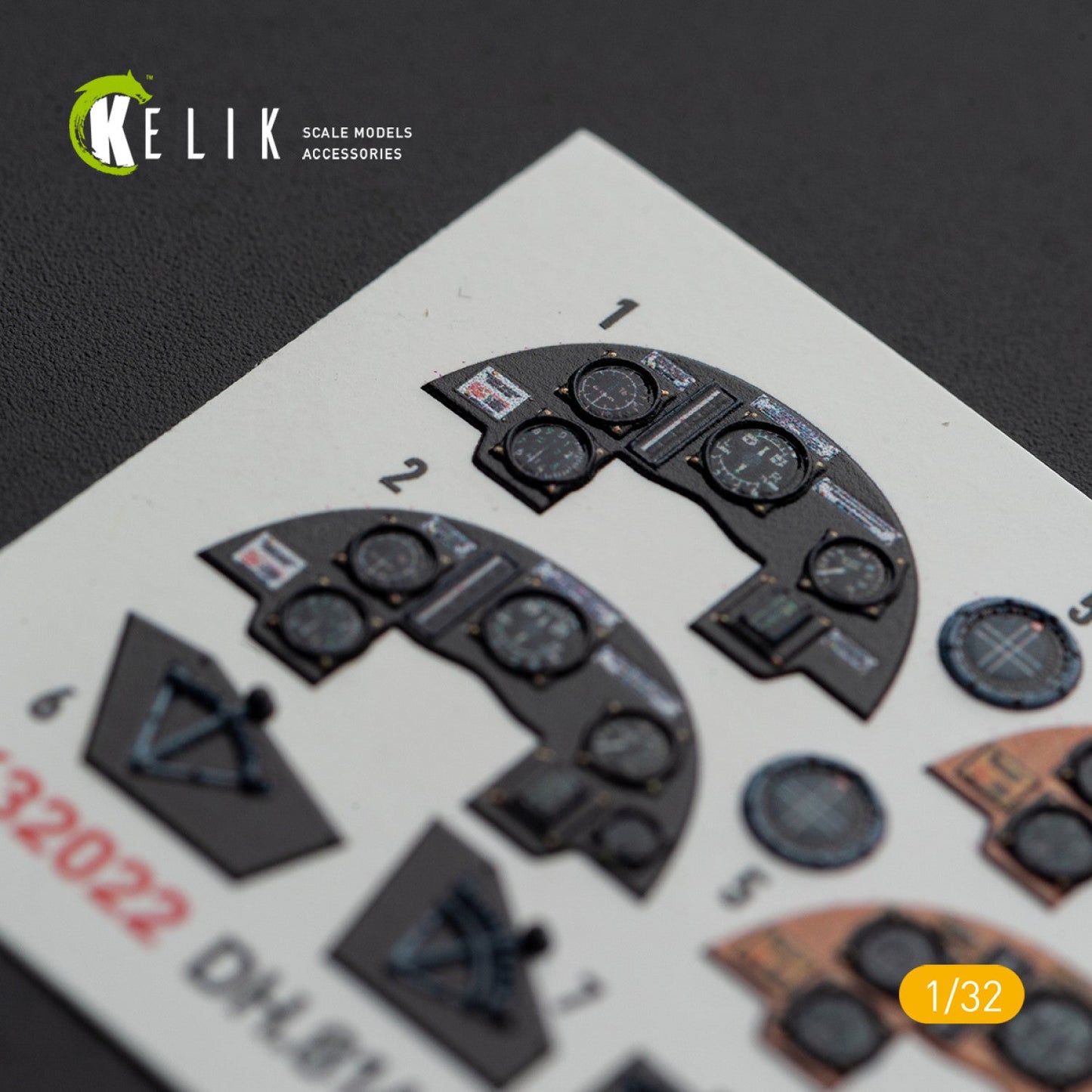 Kelik 1:32 DH.81A Tiger Moth - Interior 3D Decal with 3D printed parts for ICM kit Reskit