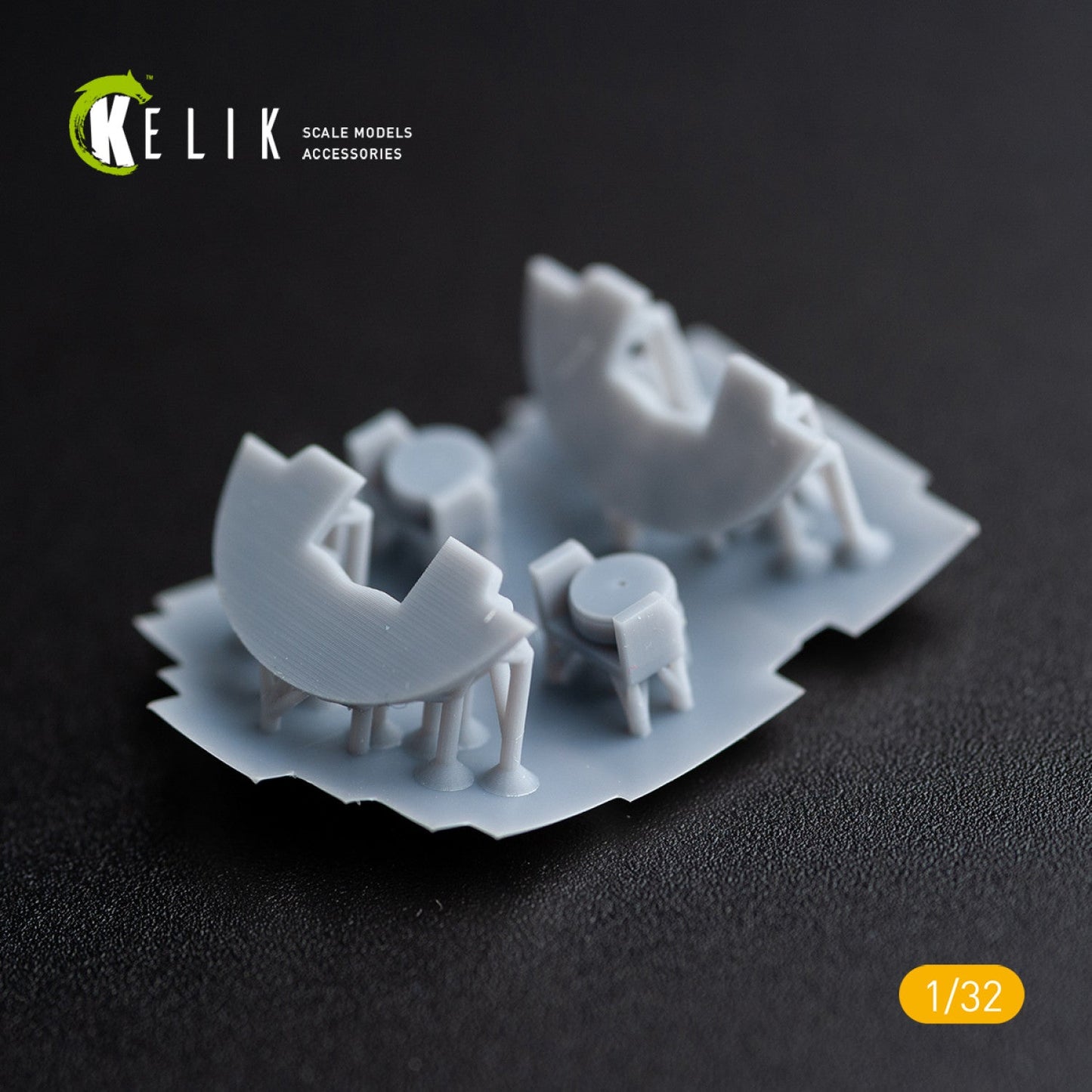 Kelik 1:32 DH.81A Tiger Moth - Interior 3D Decal with 3D printed parts for ICM kit Reskit