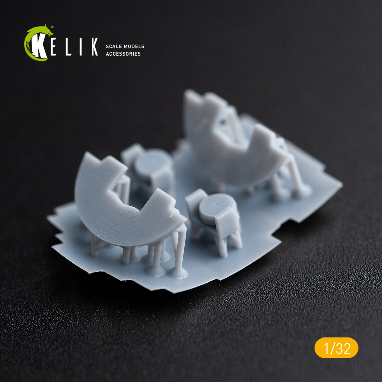 Kelik 1:32 DH.81A Tiger Moth - Interior 3D Decal with 3D printed parts for ICM kit Reskit
