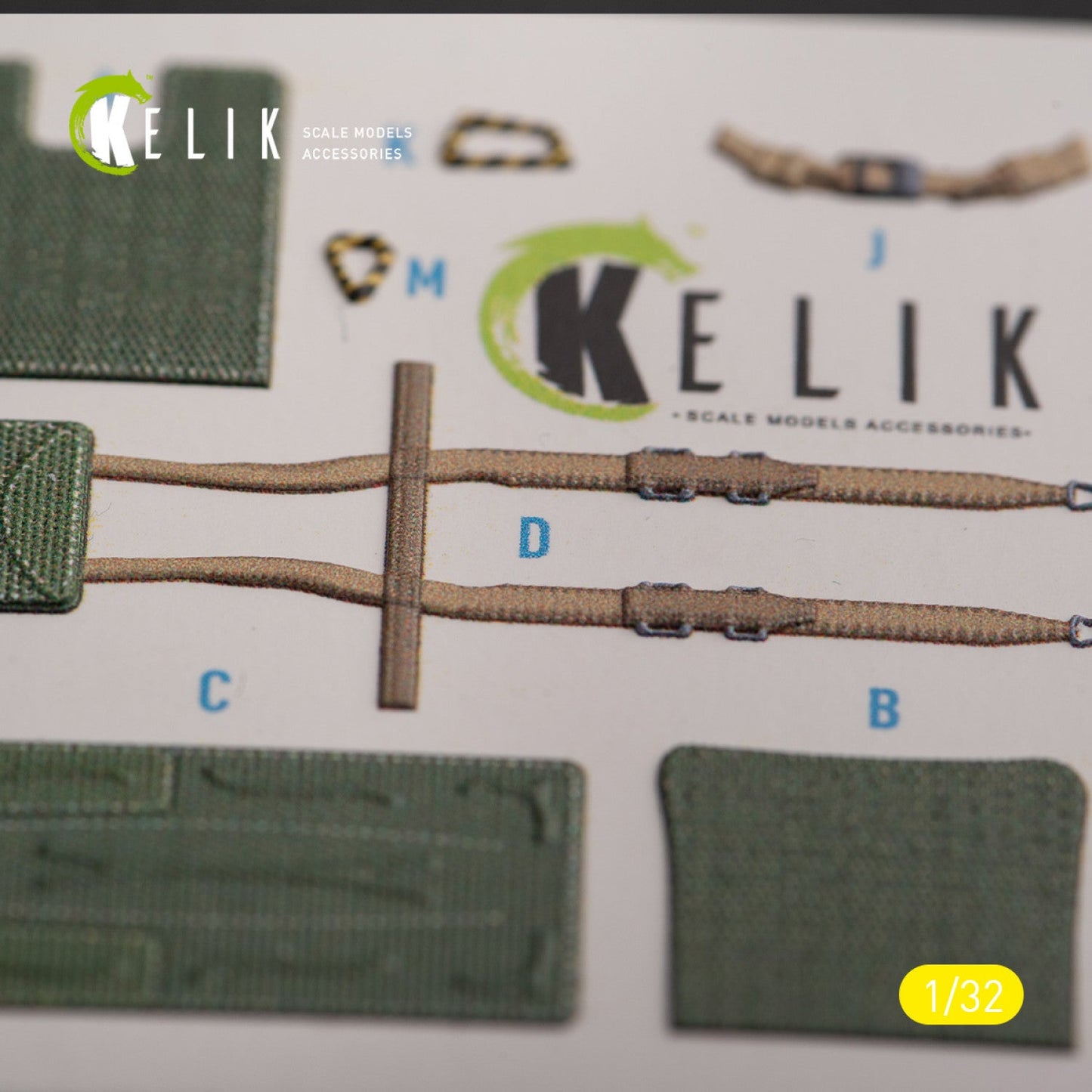 Kelik 1:32 Mirage 2000C - interior 3D decals for Kitty Hawk/Zimi models kit Reskit
