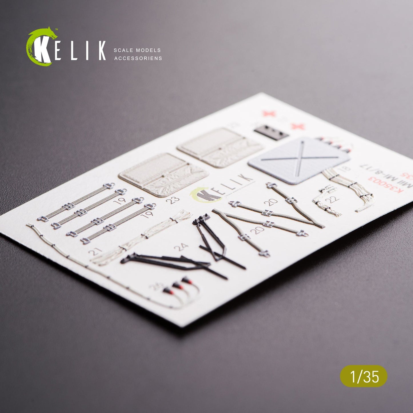 Kelik 1:35 MI-8MT/MI-17 interior 3D decals for Trumpeter kit Reskit
