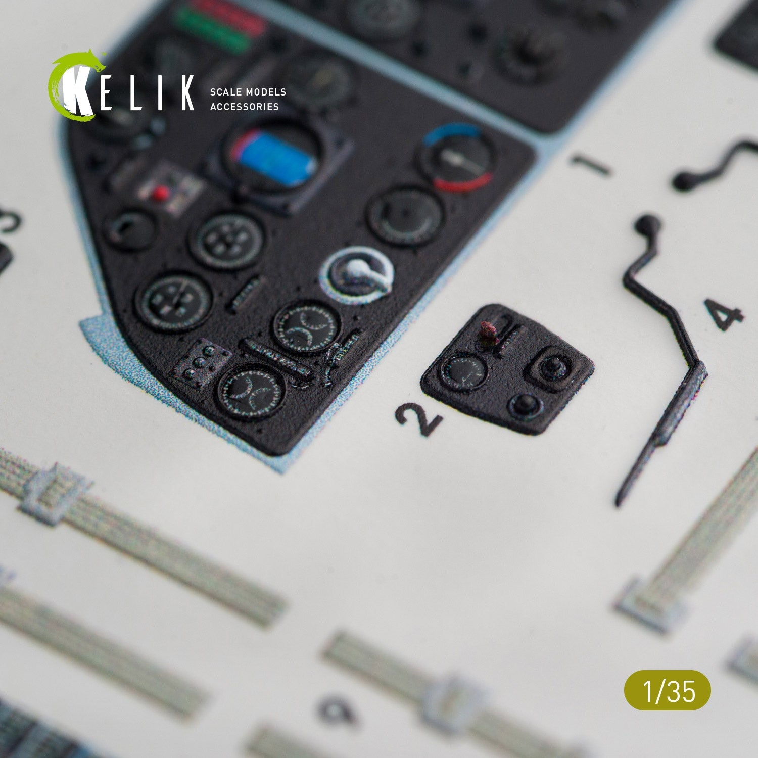 Kelik 1:35 MI-4 interior 3D decals for Trumpeter kit Reskit