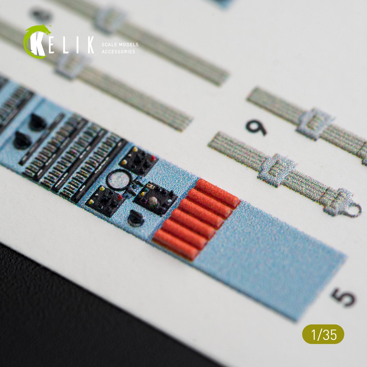 Kelik 1:35 MI-4 interior 3D decals for Trumpeter kit Reskit