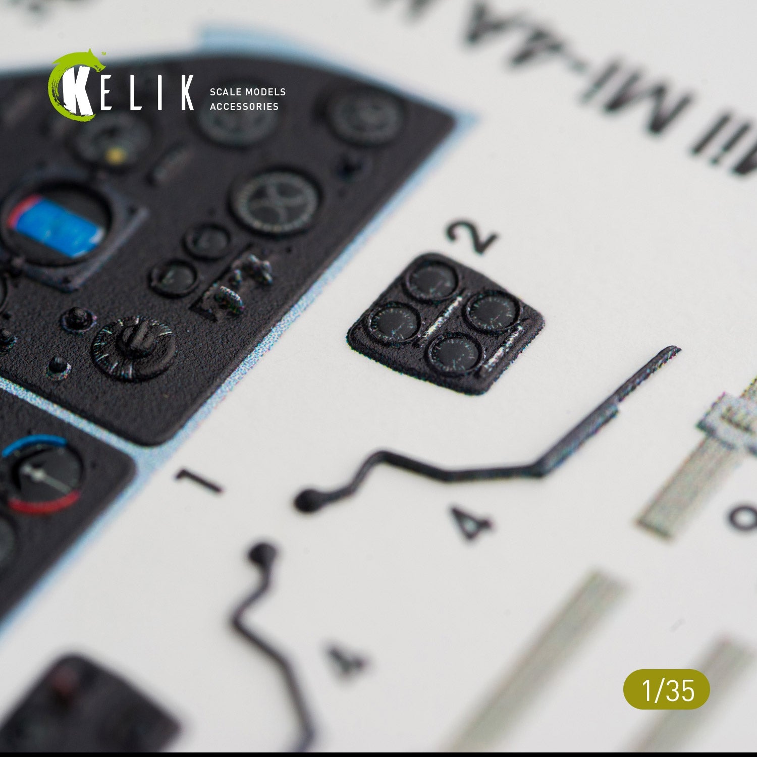 Kelik 1:35 MI-4 interior 3D decals for Trumpeter kit Reskit