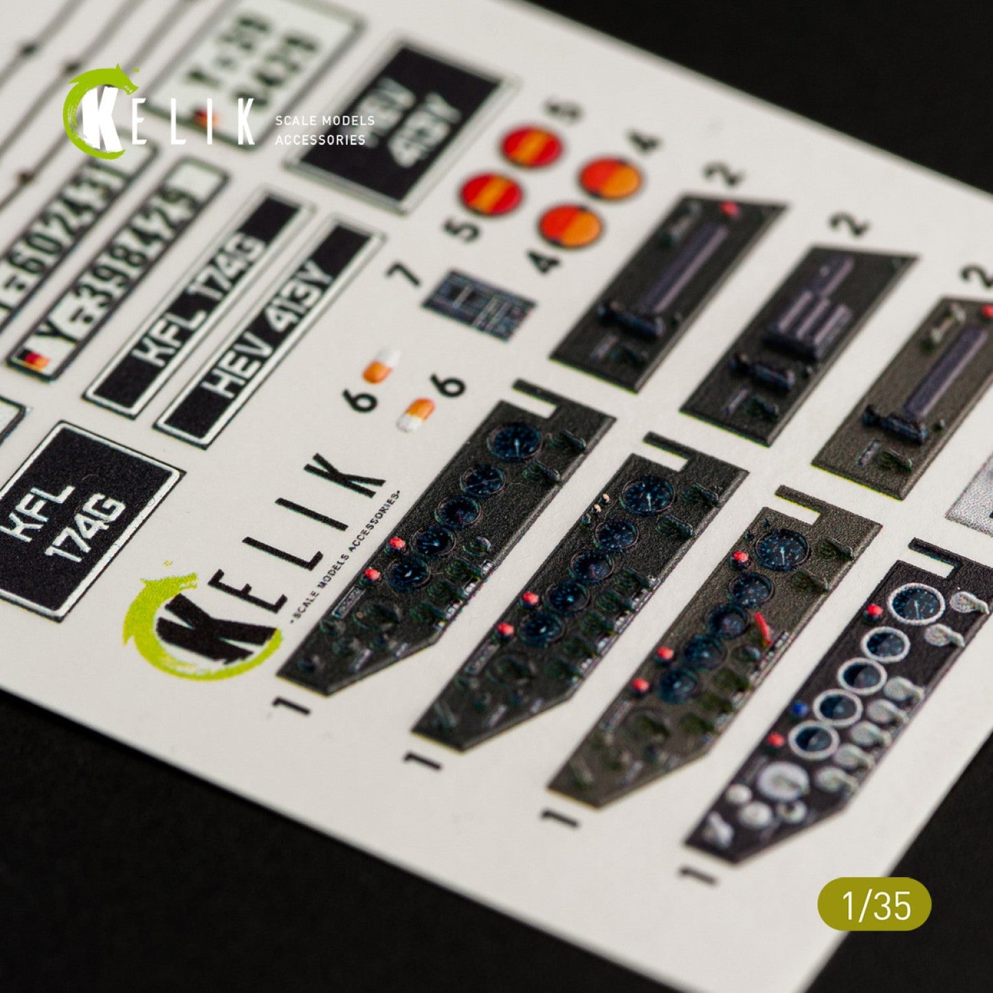 Kelik 1:35 Unimog 404 interior 3D decals for ICM kit Reskit