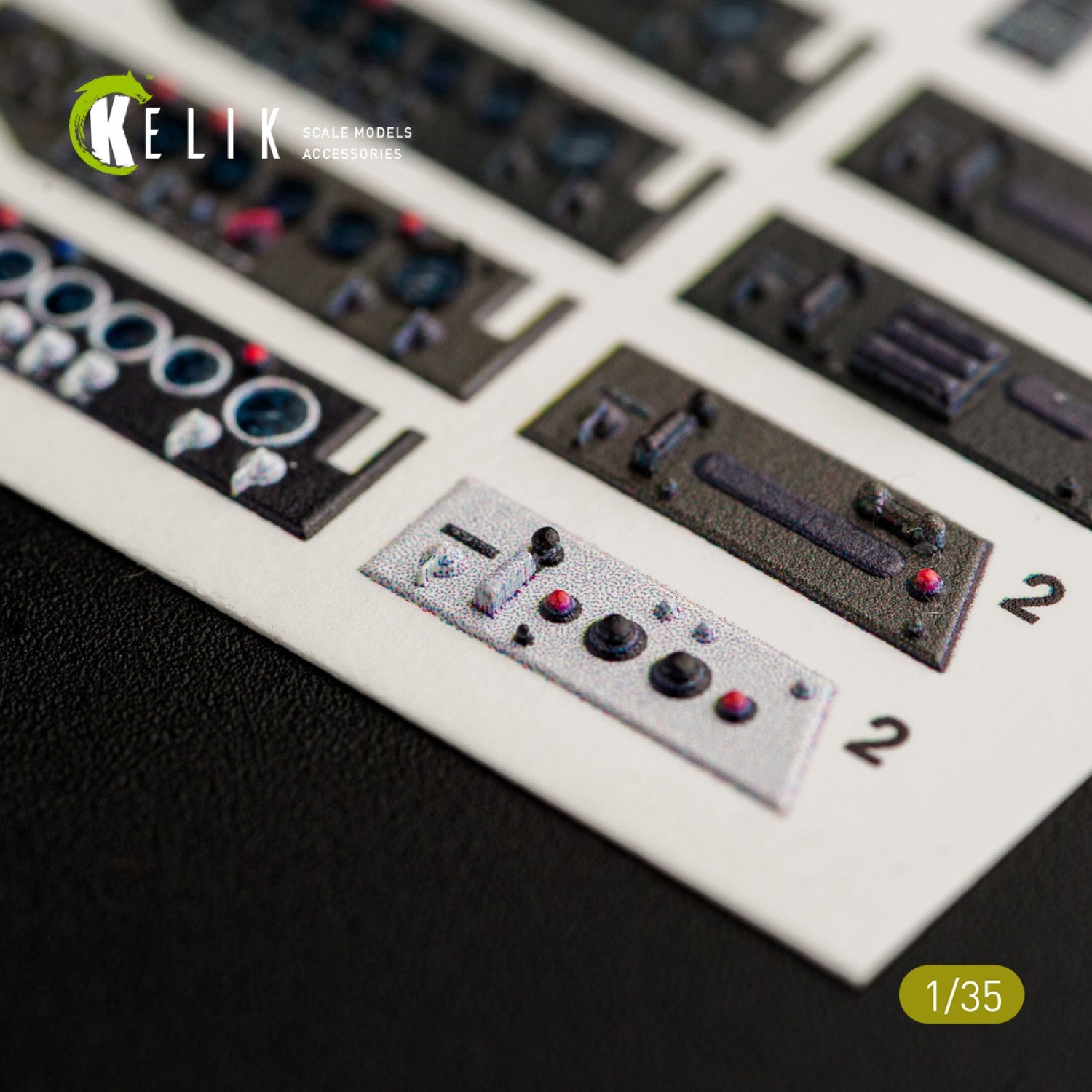 Kelik 1:35 Unimog 404 interior 3D decals for ICM kit Reskit