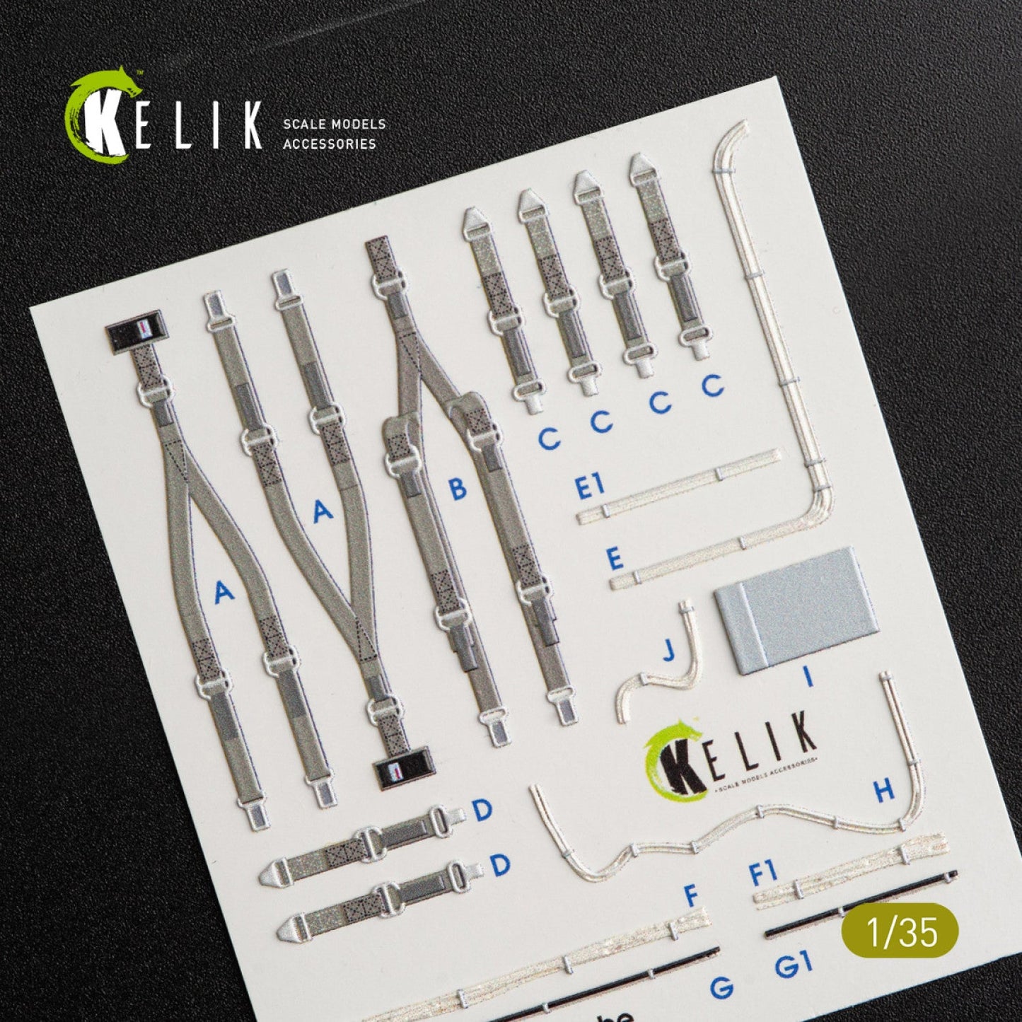 Kelik 1:35 CH-54A "Tarhe" interior 3D decals for ICM kit Reskit