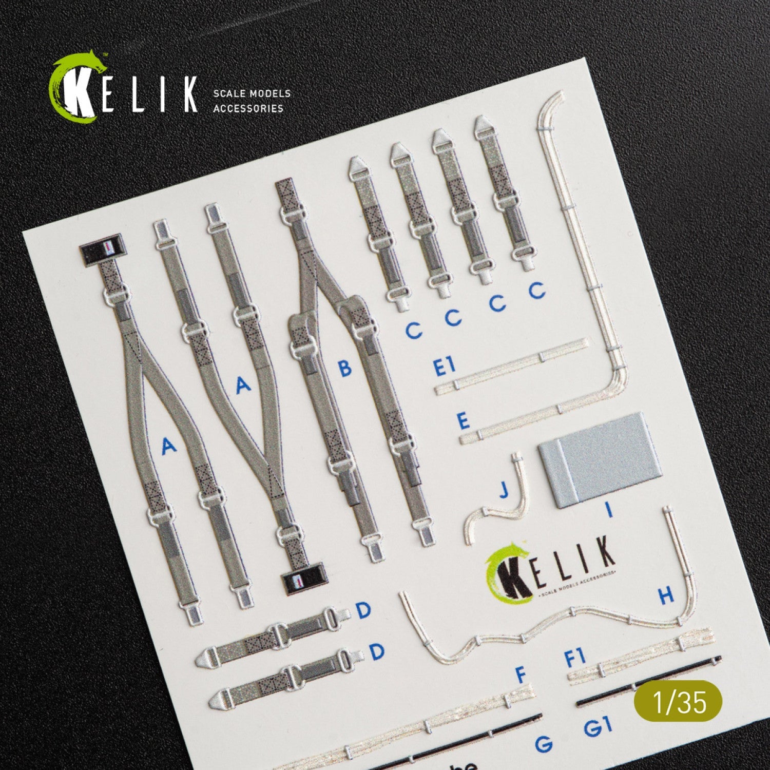 Kelik 1:35 CH-54A "Tarhe" interior 3D decals for ICM kit Reskit