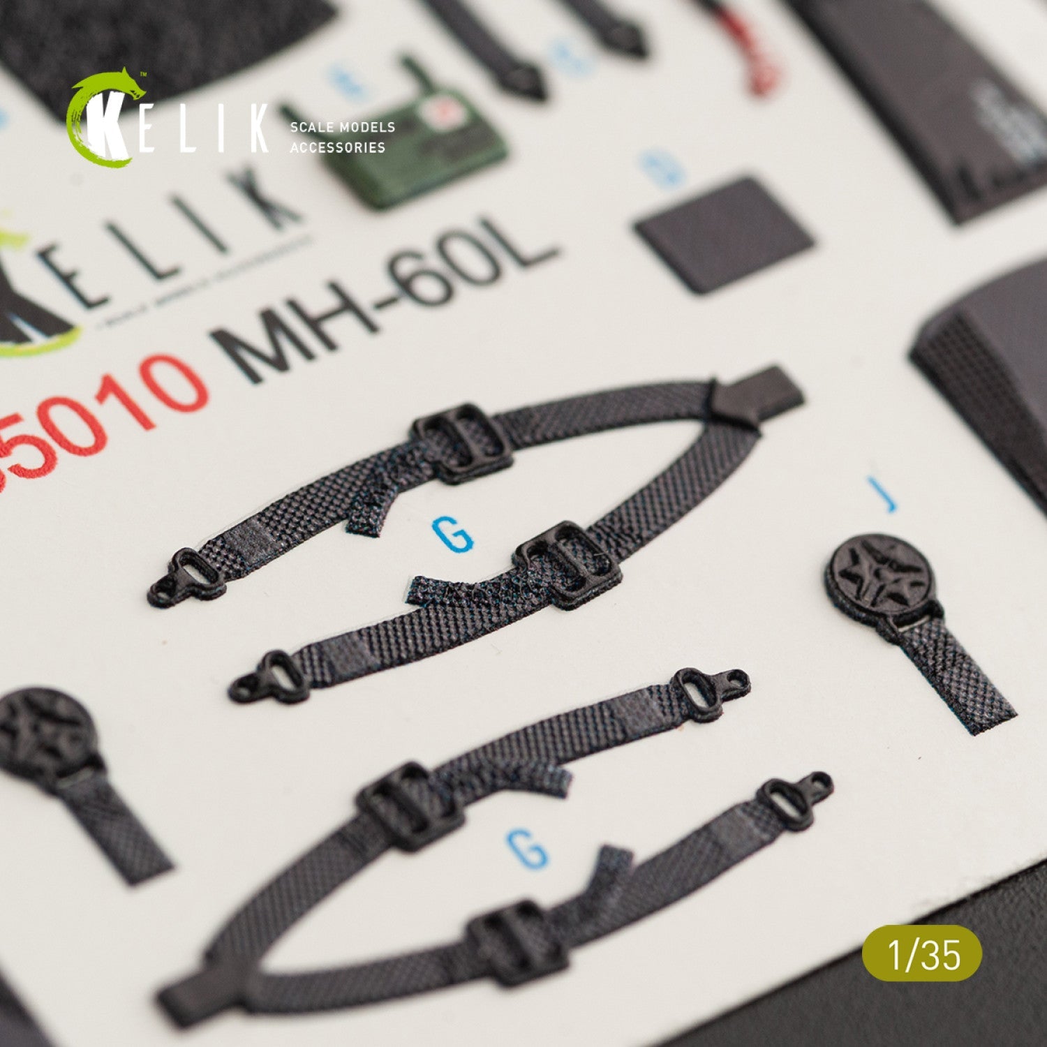 Kelik 1:35 MH-60L Black Hawk interior 3D decals for Kitty Hawk / Zimimodel Reskit