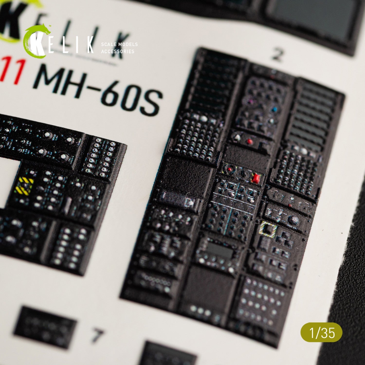 Kelik 1:35 MH-60S Knight Hawk interior 3D decals for Kitty Hawk / Zimimodel Reskit