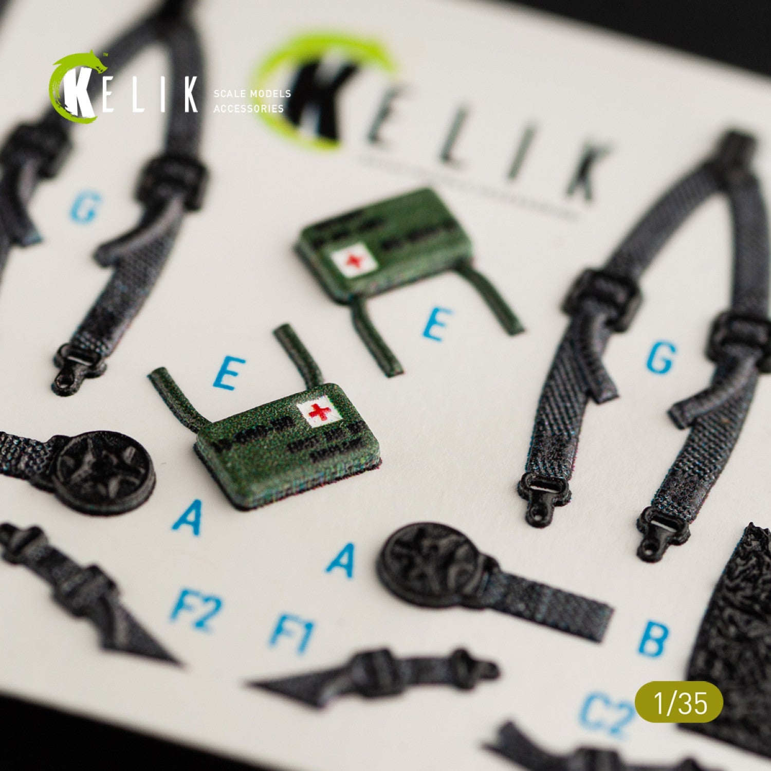 Kelik 1:35 HH-60H Rescue Hawk interior 3D decals for Kitty Hawk / Zimimodel Reskit