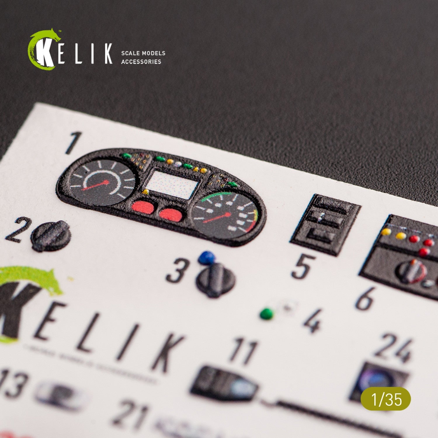 Kelik 1:35 Kozak-2 Ukrainian MRAP 3D decals for ICM kit Reskit