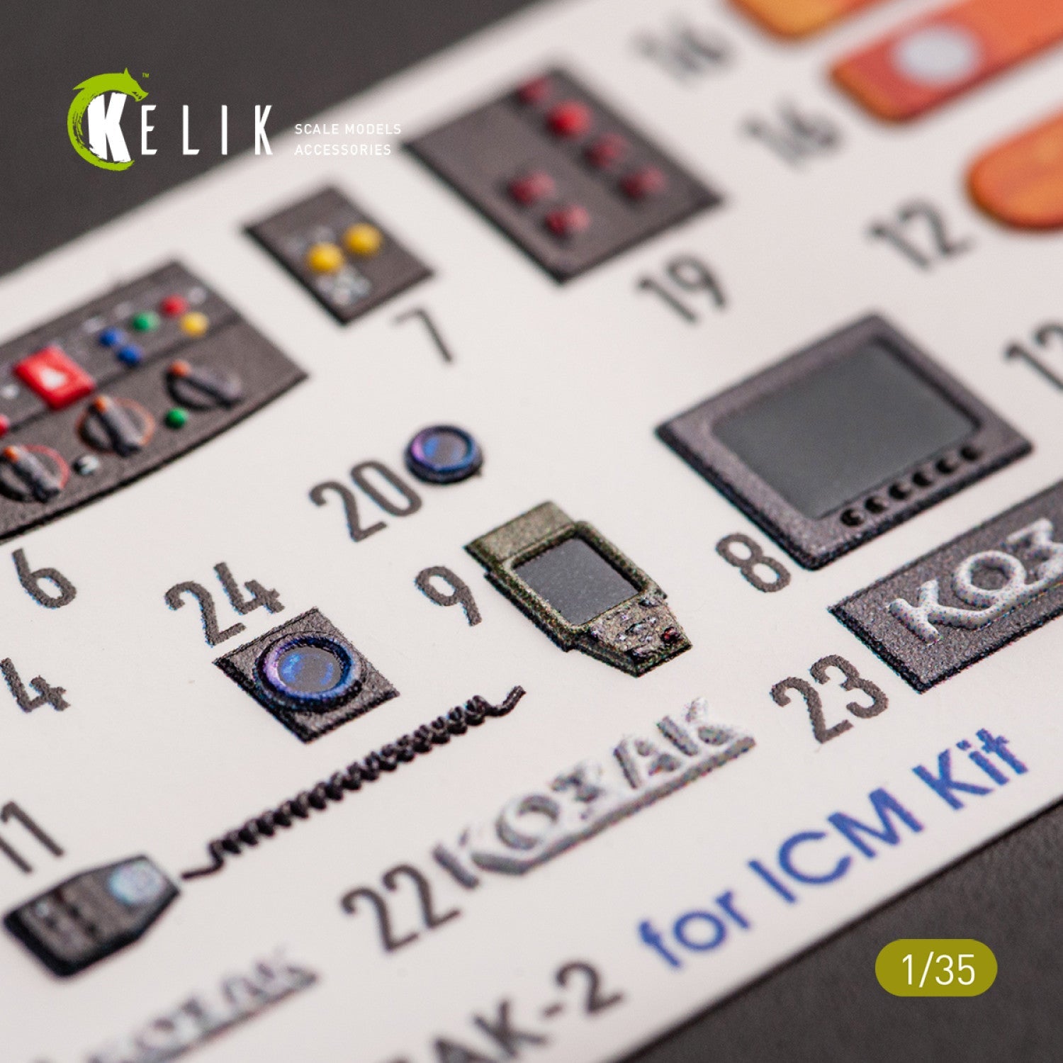Kelik 1:35 Kozak-2 Ukrainian MRAP 3D decals for ICM kit Reskit