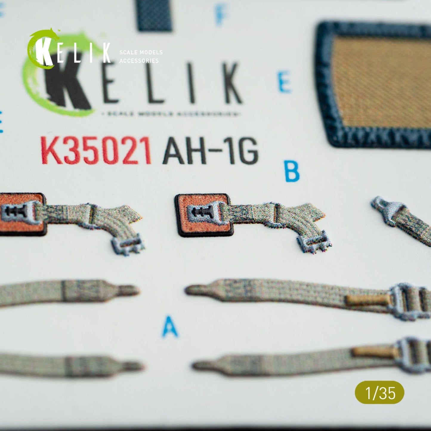 Kelik 1:35 AH-1G "Cobra" interior 3D decals for ICM kit Reskit