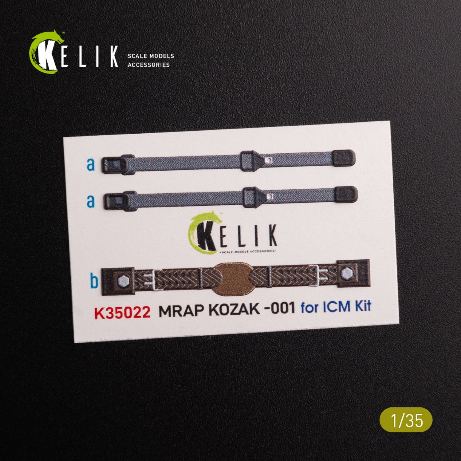 Kelik 1:35 Kozak-001 Ukrainian MRAP 3D decals for ICM kit Reskit