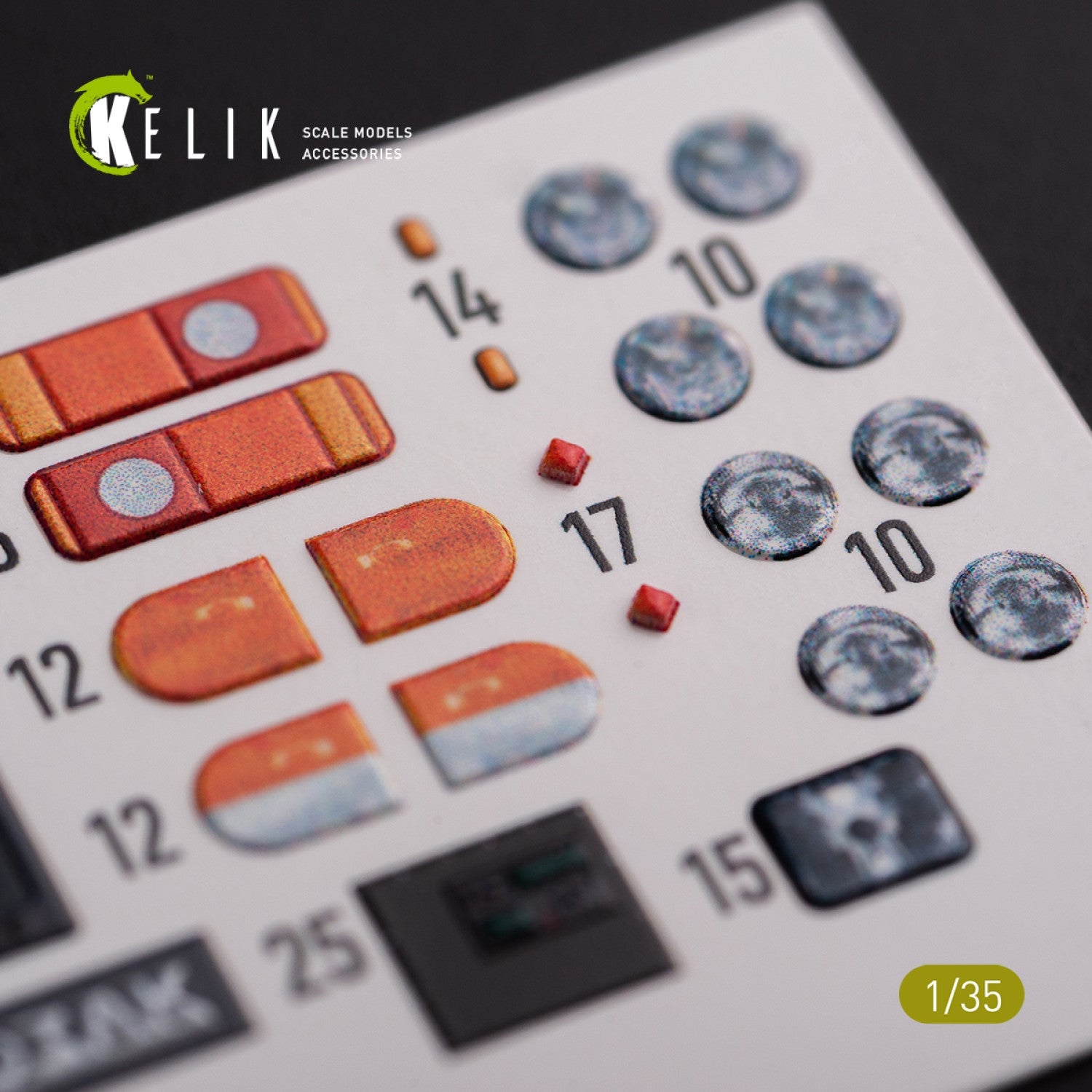 Kelik 1:35 Kozak-001 Ukrainian MRAP 3D decals for ICM kit Reskit