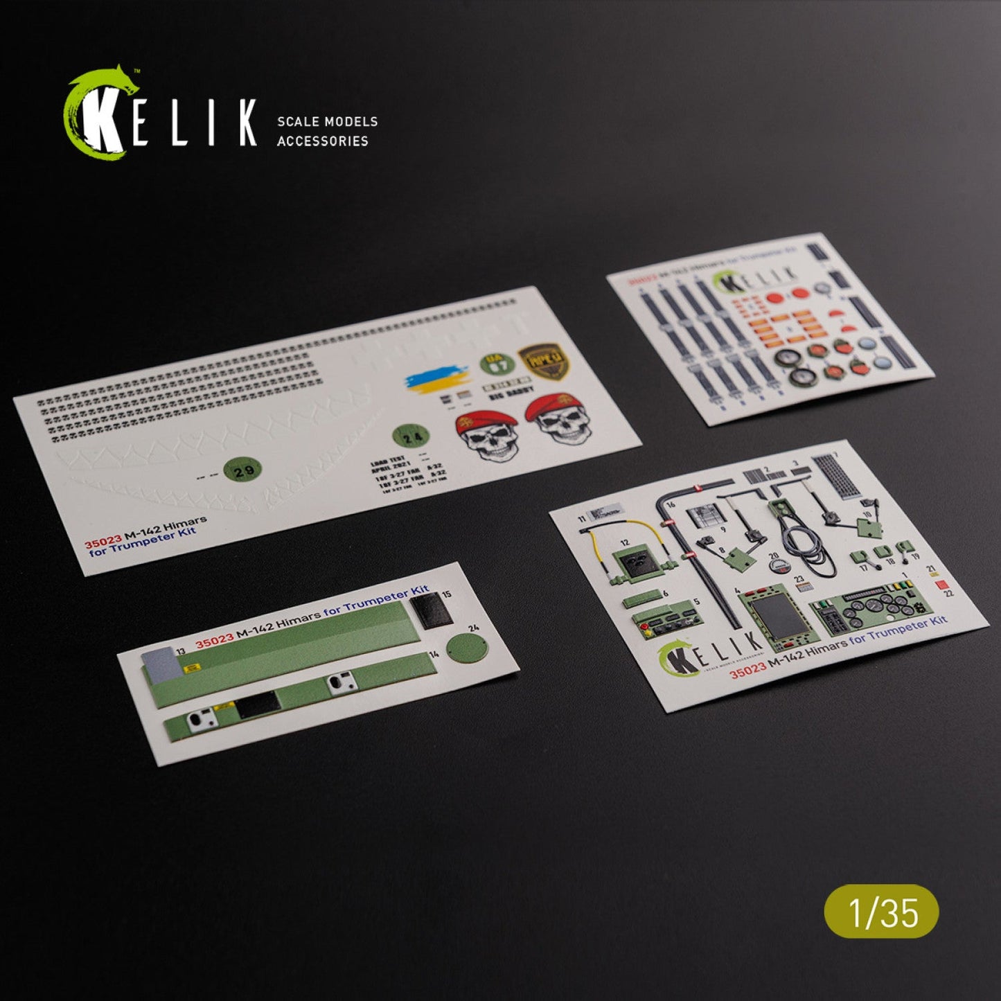 Kelik 1:35 M142 HIMARS - Interior 3D Decal and classic Decal for Trumpeter kit Reskit