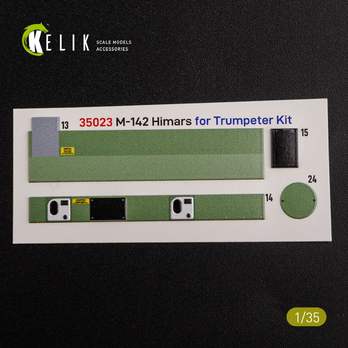 Kelik 1:35 M142 HIMARS - Interior 3D Decal and classic Decal for Trumpeter kit Reskit
