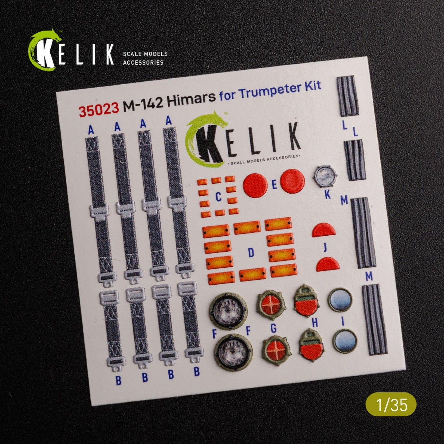 Kelik 1:35 M142 HIMARS - Interior 3D Decal and classic Decal for Trumpeter kit Reskit