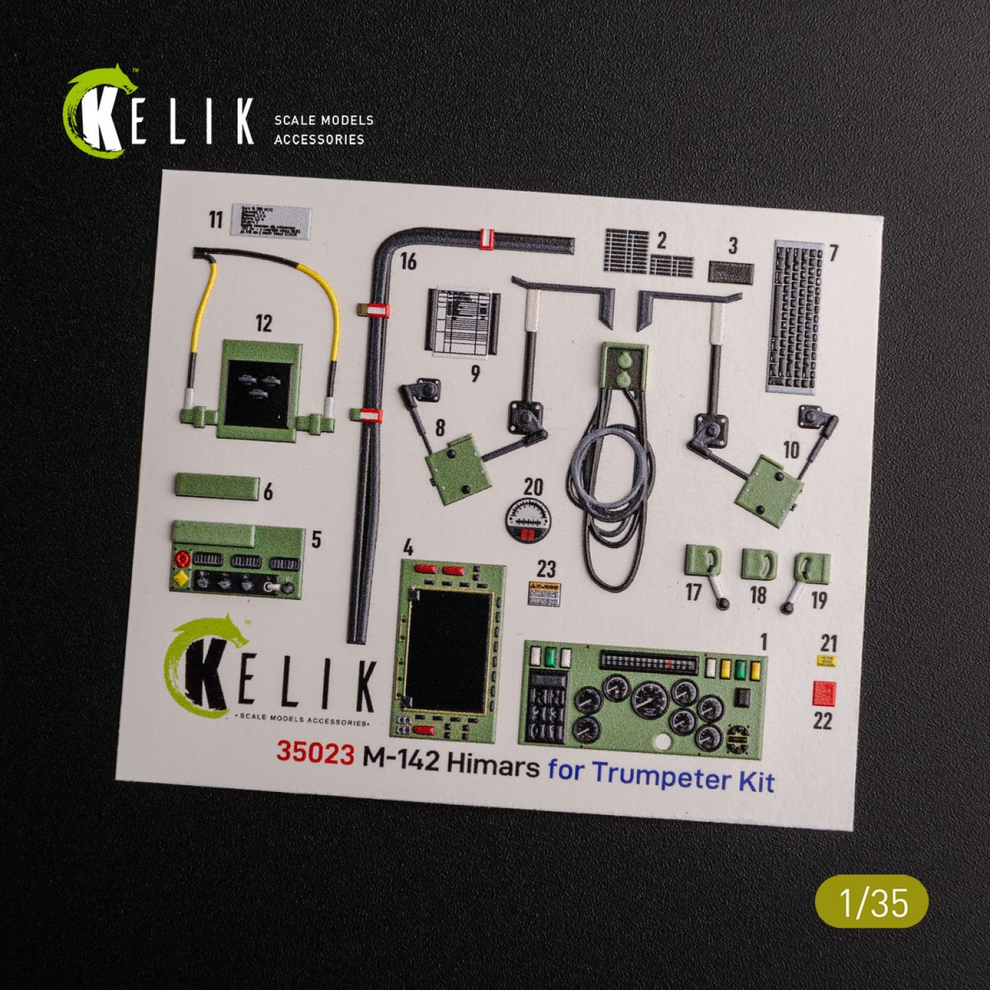 Kelik 1:35 M142 HIMARS - Interior 3D Decal and classic Decal for Trumpeter kit Reskit