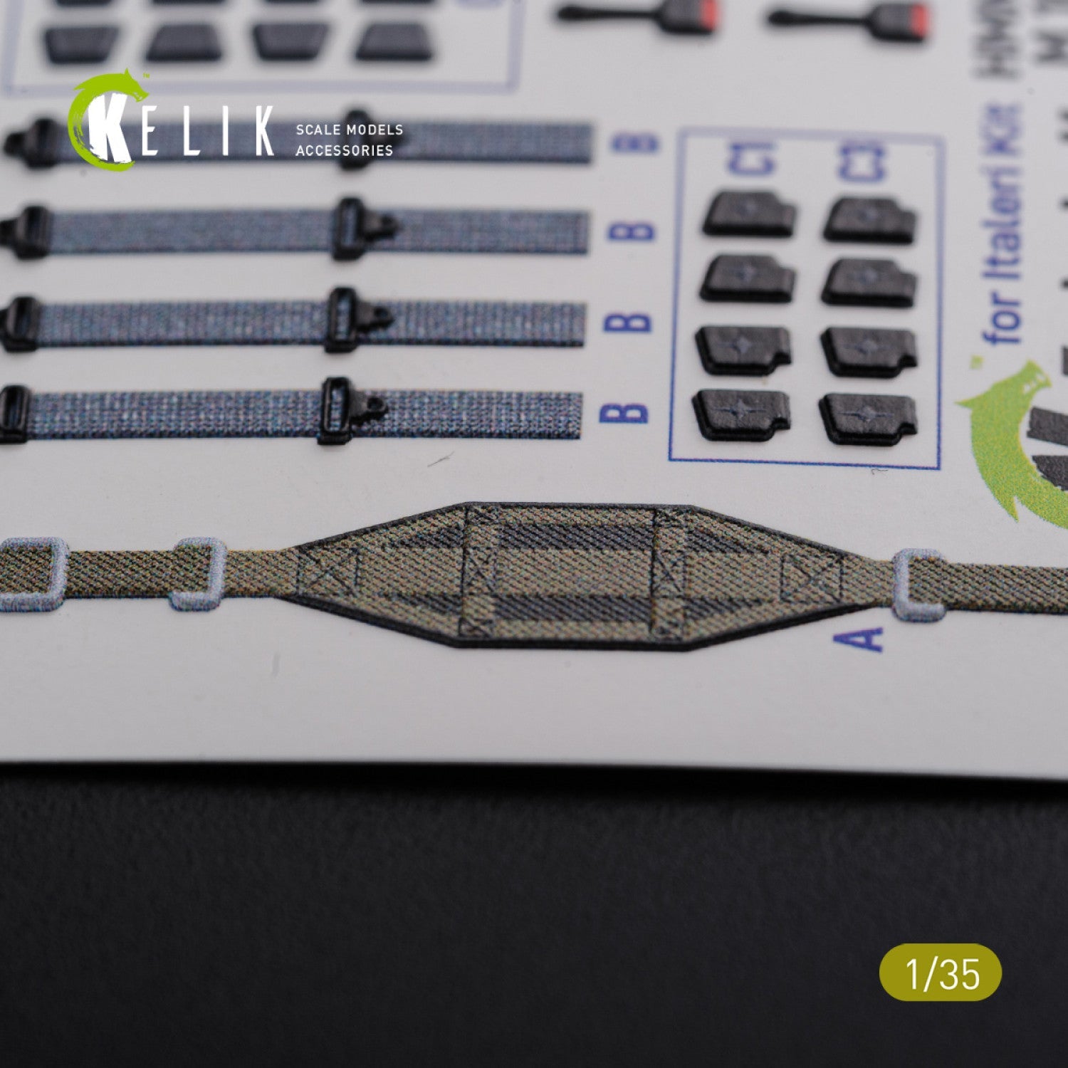 Kelik 1:35 “HUMVEE” HMMWV M1036 with TOW Desert version Interior 3D Decal for Italeri kit Reskit