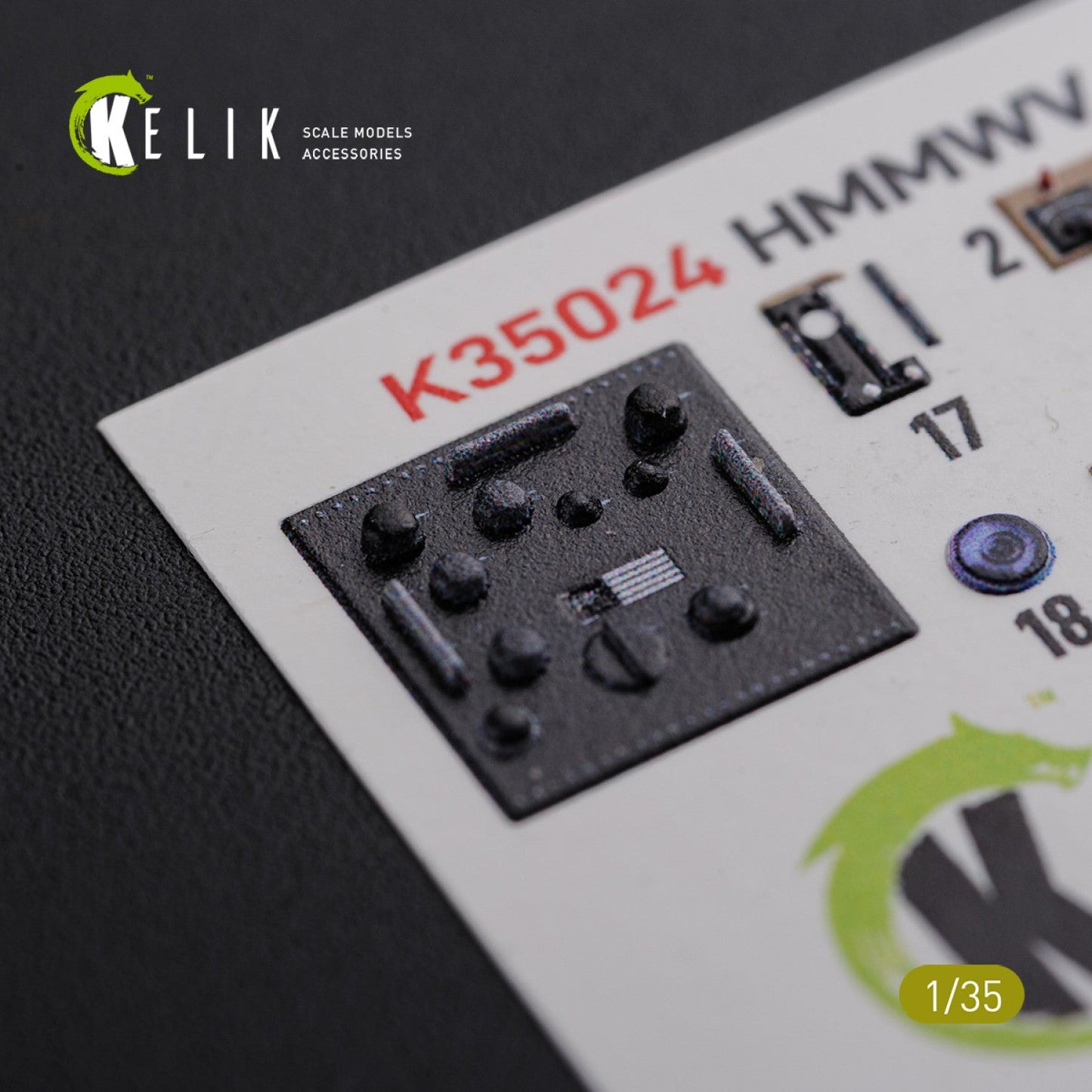 Kelik 1:35 “HUMVEE” HMMWV M1036 with TOW Desert version Interior 3D Decal for Italeri kit Reskit
