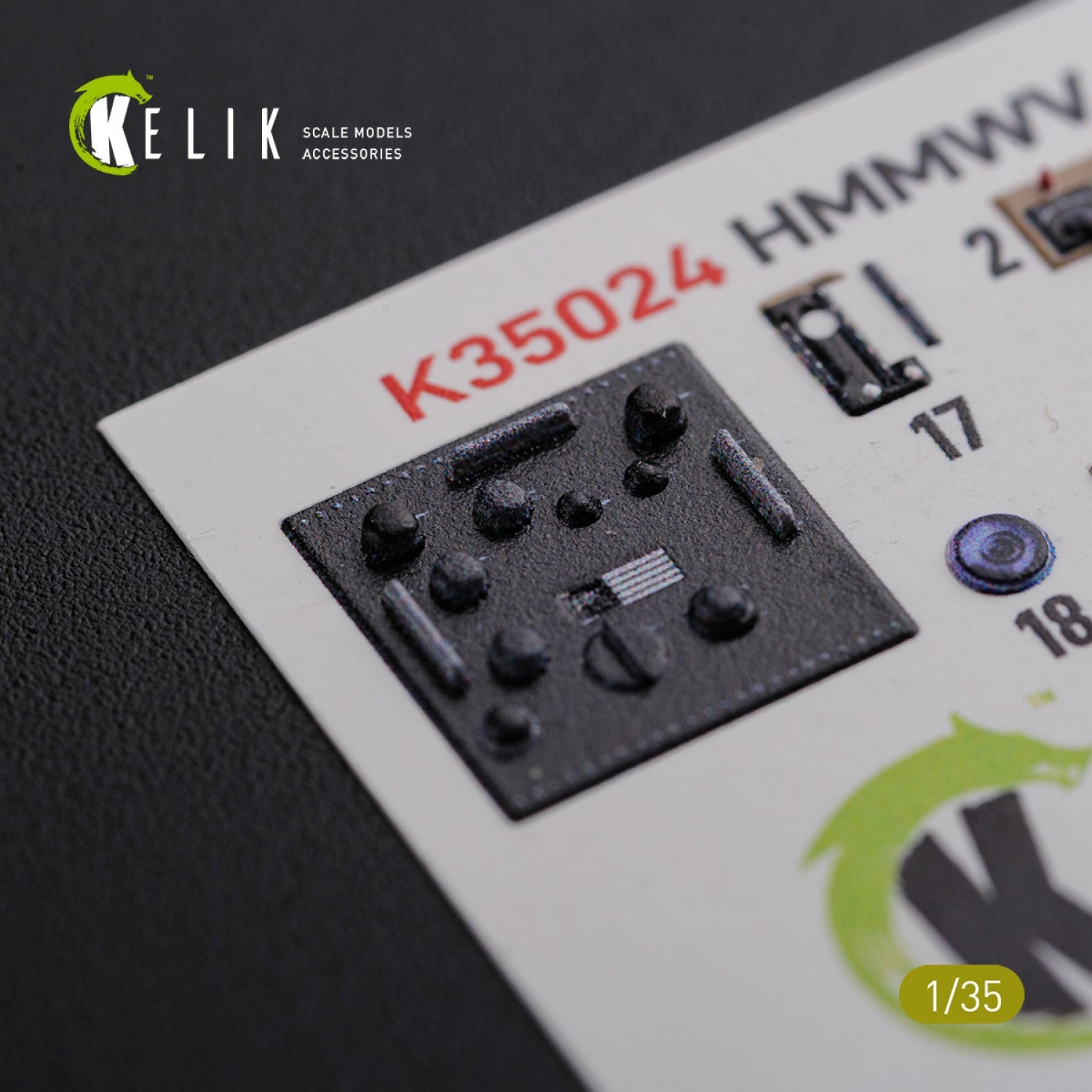 Kelik 1:35 “HUMVEE” HMMWV M1036 with TOW Desert version Interior 3D Decal for Italeri kit Reskit