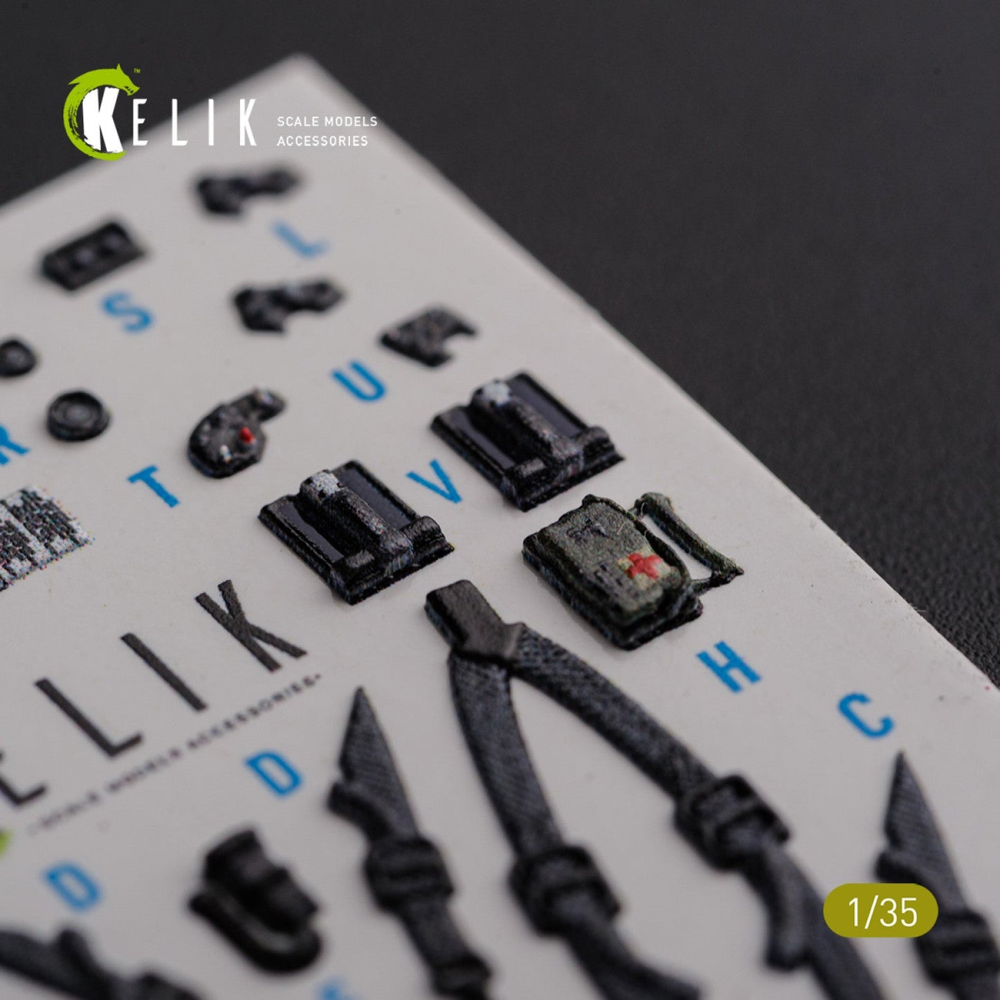 Kelik 1:35 AH-64D Apache interior 3D decals for Meng kit Reskit