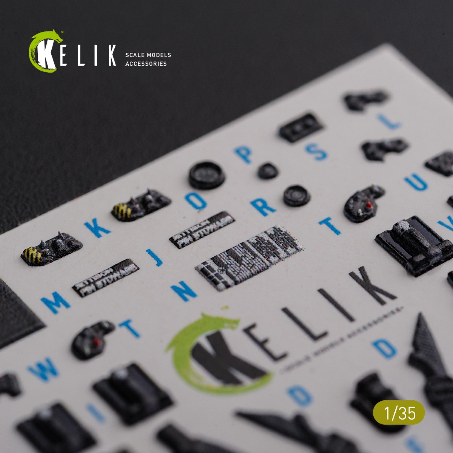 Kelik 1:35 AH-64D Apache interior 3D decals for Meng kit Reskit