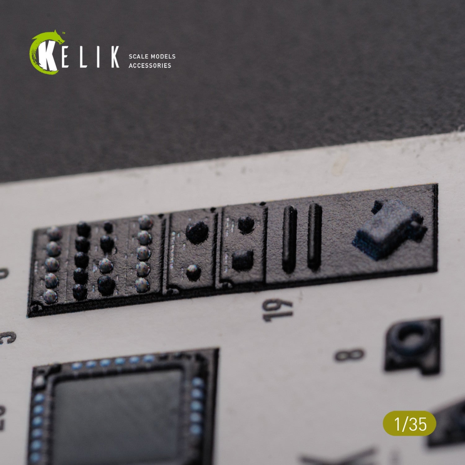 Kelik 1:35 AH-64D Apache interior 3D decals for Meng kit Reskit