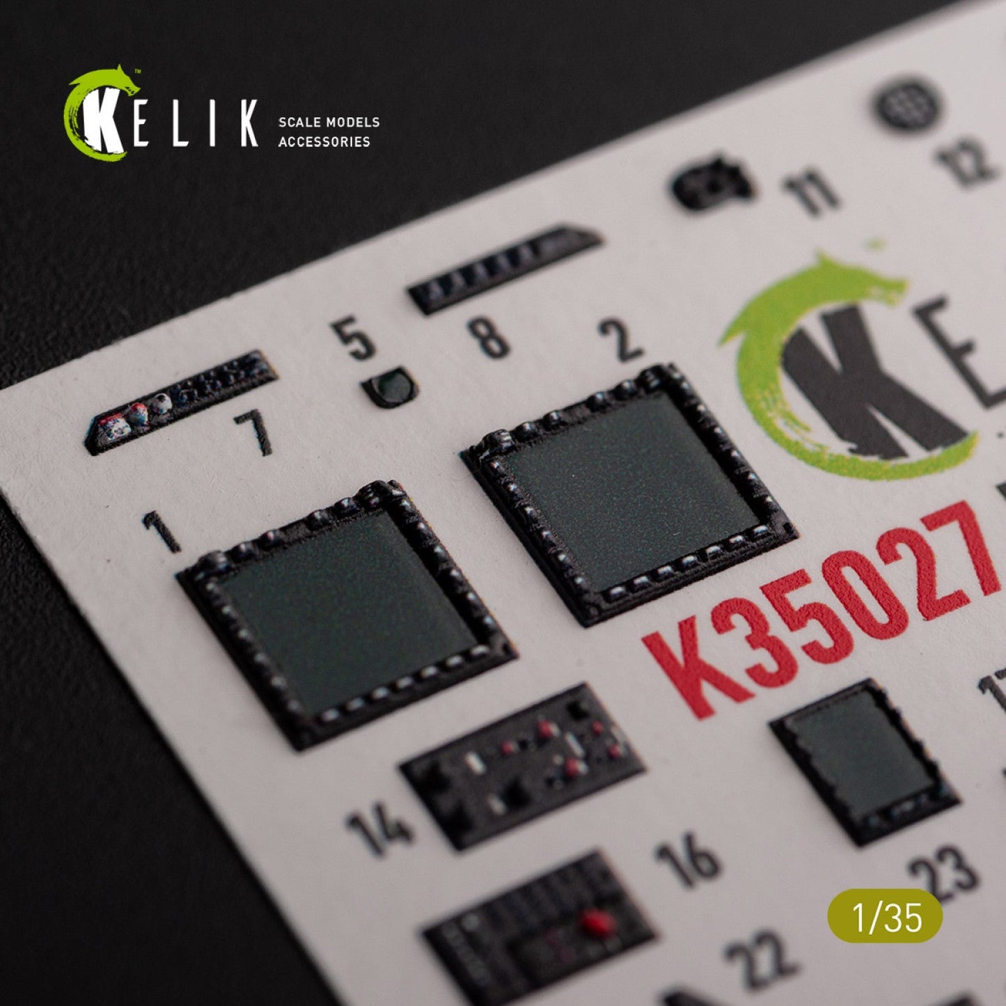 Kelik 1:35 AH-1Z interior 3D decals for Academy kit Reskit