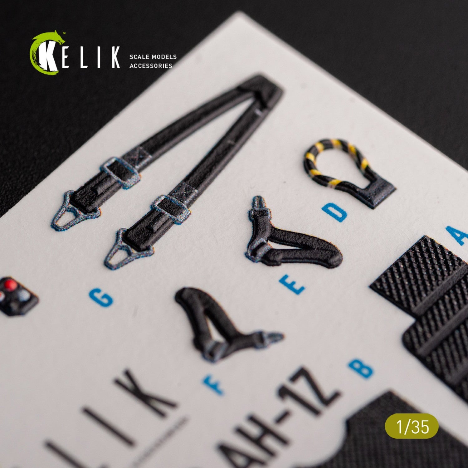 Kelik 1:35 AH-1Z interior 3D decals for Academy kit Reskit