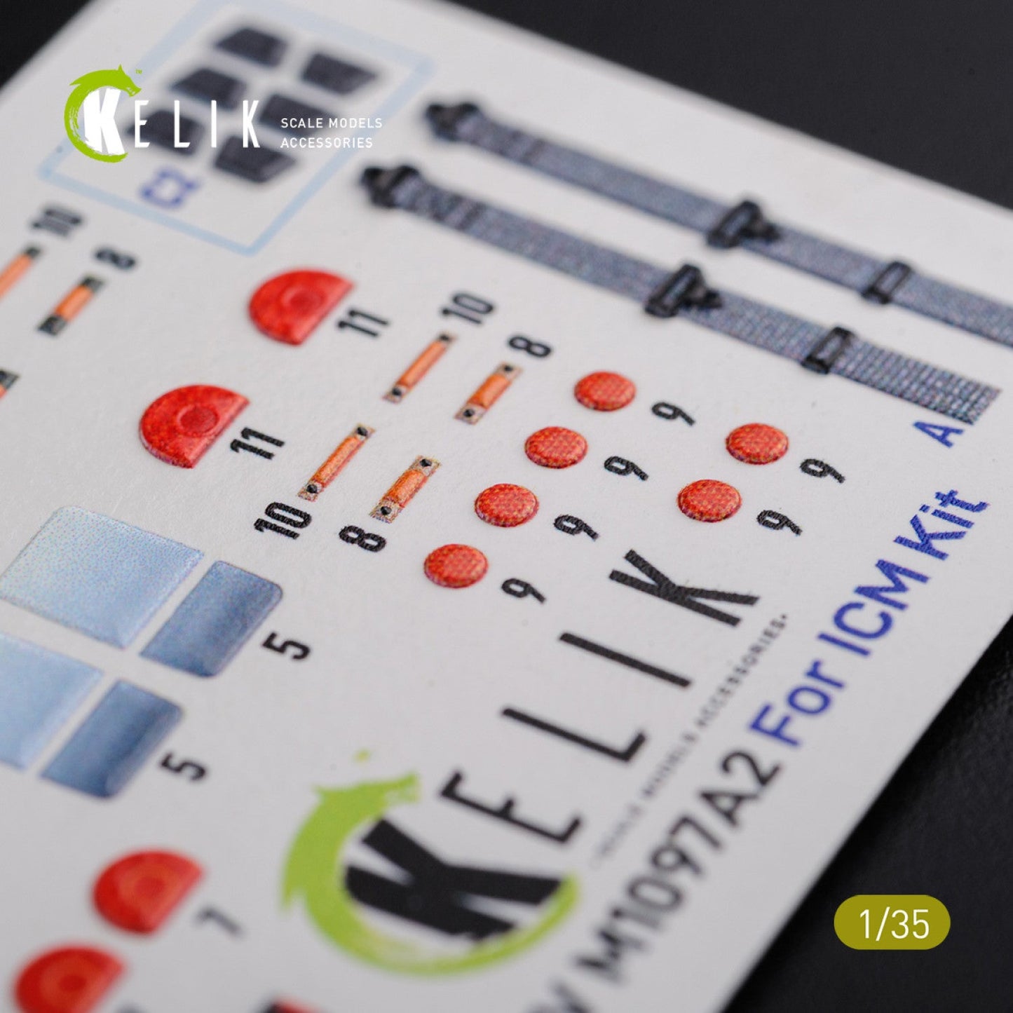 Kelik 1:35 HMMWV M1097 3D Decal for ICM kit Reskit