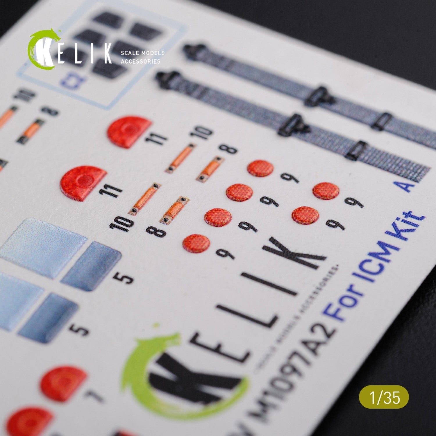 Kelik 1:35 HMMWV M1097 3D Decal for ICM kit Reskit