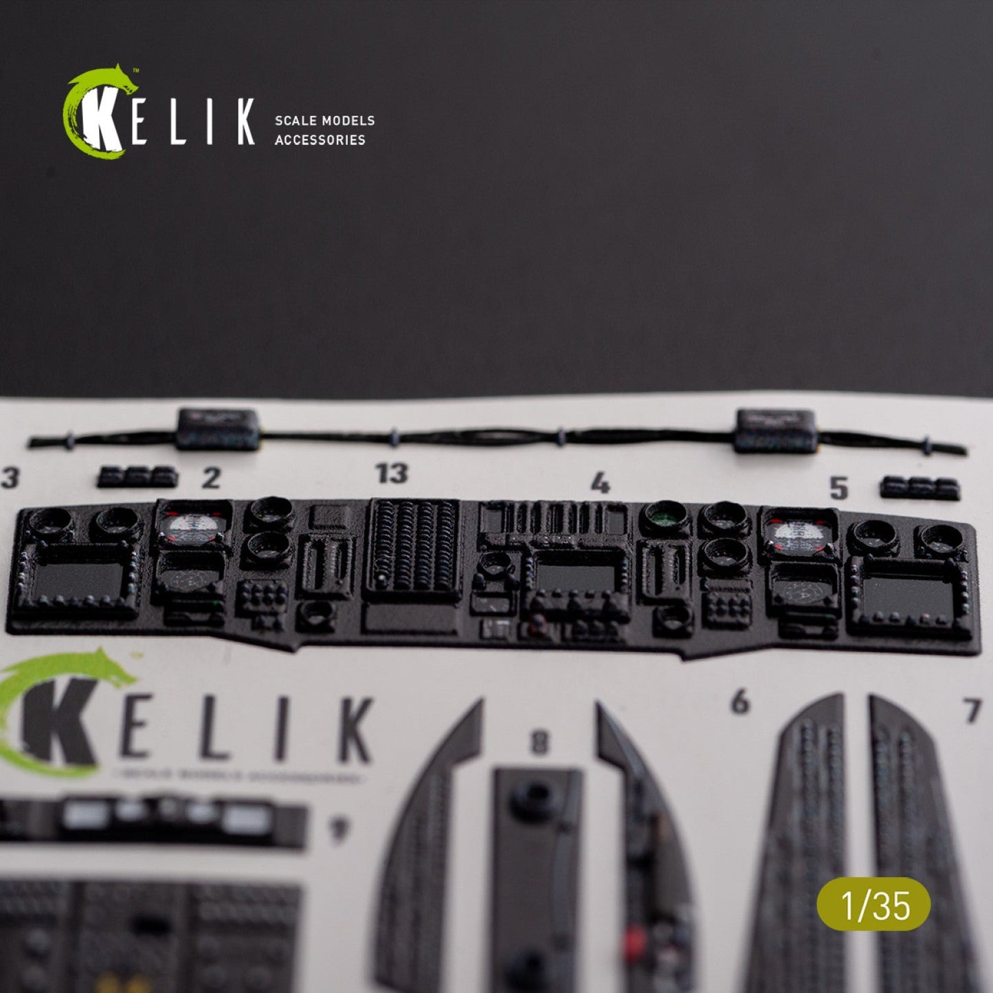 Kelik 1:35 AH-60L DAP interior 3D decals for Academy kit Reskit