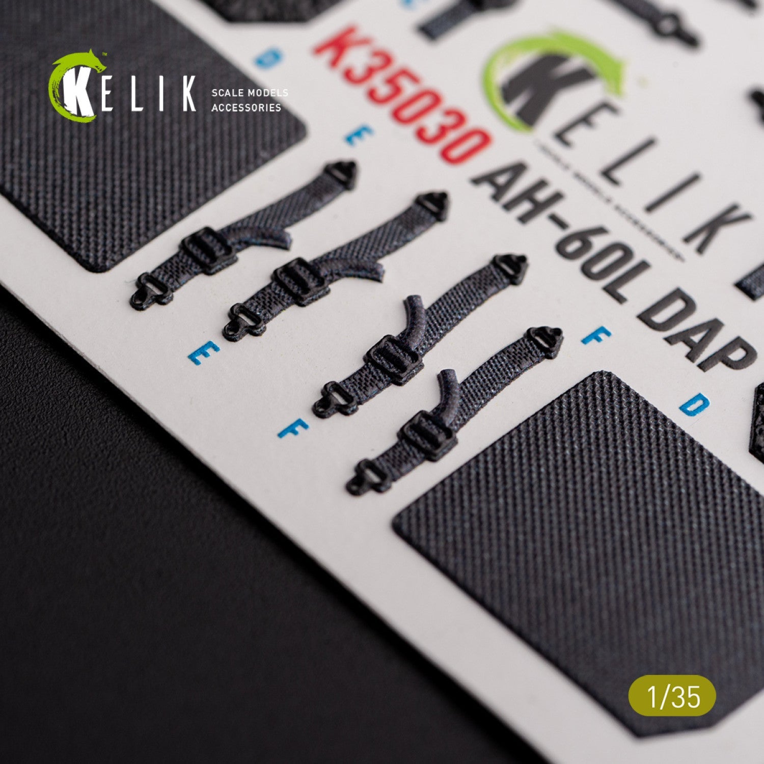 Kelik 1:35 AH-60L DAP interior 3D decals for Academy kit Reskit