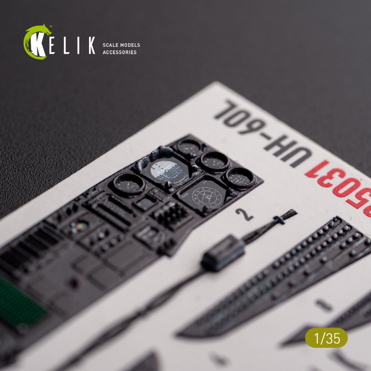 Kelik 1:35 UH-60L interior 3D decals for Academy kit Reskit